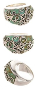 Women's Turquoise Silver Rings